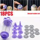 18pcs/set Manual Cookies Biscuit filling dessert maker for making cookies 250ML