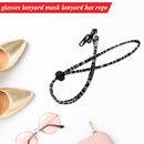#A Boho Face Cover Lanyard Windproof Anti-Lost Rope Glasses Holders Rest for Kid
