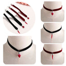 Blood Gothic Transparent Vampire Diaries Pendant Glass Bottles Necklace Chocker