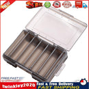 Fishing Lure Box Double Side Bait Case Organizer Fishing Tackle (S Grey) Newly