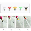 5 pcs Pressure Washer Spray Tips Nozzles High Power Kit Set 1/4" C8T5 Quick W1P2