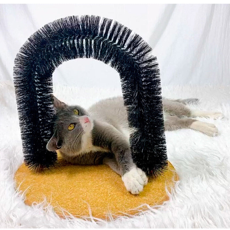 Pet Cat Massage Combs Arch Hair Grooming Scratcher Toys Hair Cleaning Brush Kit