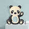 Baby Silicone Teether Cartoon Panda BPA Free Infant Chewing Toys (Black)