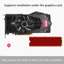 JEYI M.2 NVME NGFF 2280 SSD Heatsink Computer Cooling Thermal Pads (Red) Newly