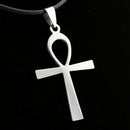 Large ANKH Cross Pendant Leather 50cm+ Necklace Egyptian of Accesso A Life L3Q0