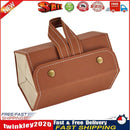 5 Grid Portable Glasses Display Box Folding Leather Sunglasses Bag (Brown) Newly