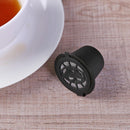 3pcs Refillable Reuse Coffee Capsule Filters for Nespresso Machine (Black)