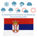 90x150cm Serbia Flag Polyester Hanging Republika Bunting Outdoor Banner Fla