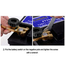 Car Battery Switch Battery Terminal Link Switch Quick Cut-off (Black 17mm) Newly