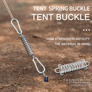 5pcs Stainless Steel Wind Rope Buckle Spring Awning Hook Buckles for Camping
