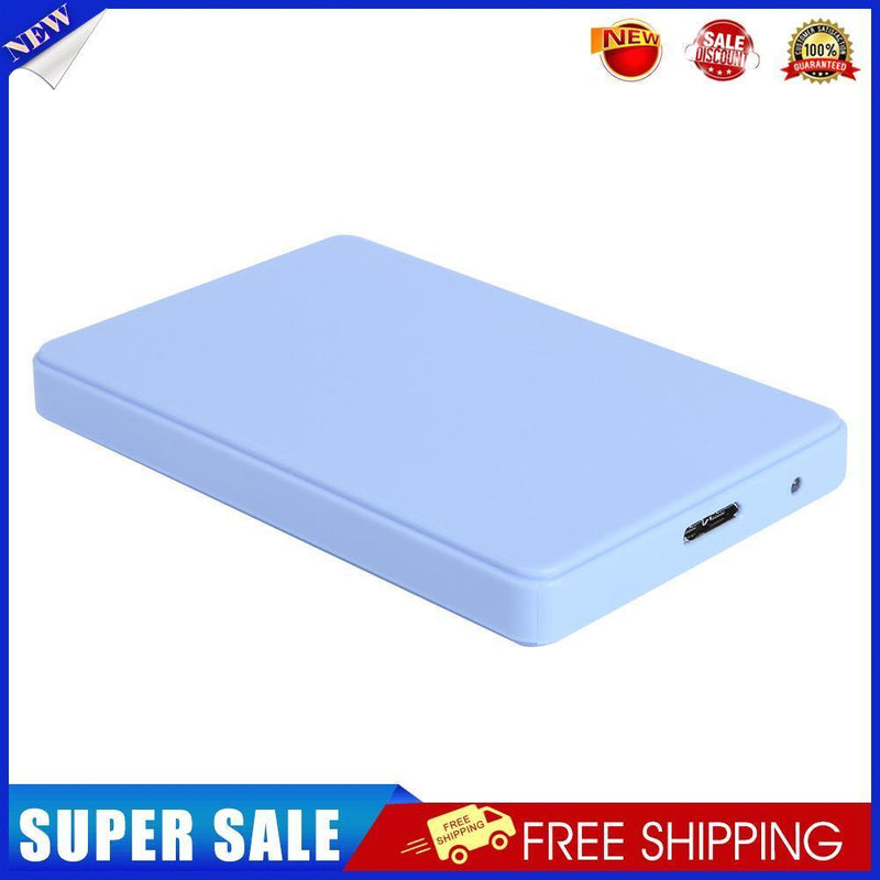 2.5 inch USB 3.0 Hard Disk Enclosure 6Gbps HDD SSD External Case (Blue)