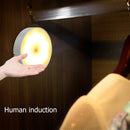 Round LED Night Light Human Body Induction Lamp for Living Room Bedroom Lighting
