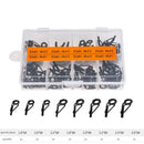 80pcs/Box Fishing Rod Guide Tip Multi-Size Sea Rods Guide Ring Fishing Tools