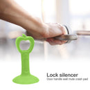 2pcs Anti-collision Door Handle Silencer Doorknob Wall Crash Pad (Green)