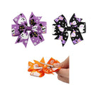 Halloween Day Bow Knot - Babies Girl Ribbon Hair Pins Boutique Clips Accessory