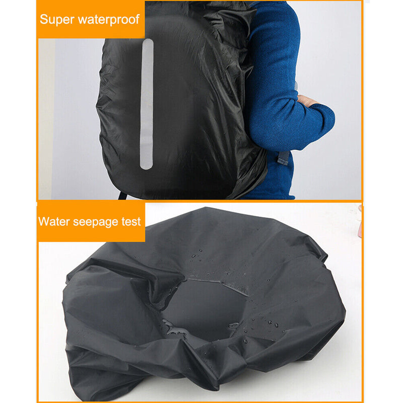 Reflective Waterproof Backpack Rain Cover Outdoor Sport Cycling Safety Rain