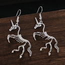 Wedding Party Girl Skeleton Drop Earrings Novel Dangle Earrings Horse Pendant