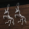 Wedding Party Girl Skeleton Drop Earrings Novel Dangle Earrings Horse Pendant
