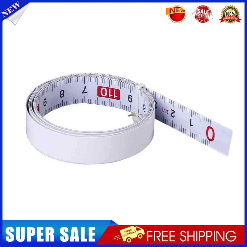 5pcs Stainless Steel Miter Track Tape Self Adhesive Metric Ruler L2R White