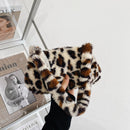 Plush Animal Pattern Underarm Bag Female Shoulder Mini Purse Lady Daily Handb