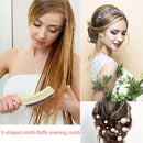 S Shape Fluffy Evening Hair Comb Scalp Massage Updos Curly Detangling Hair