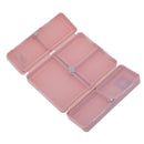 7 Grids Weekly Pill Box Magnet Lid Tablet Storage Box Pill Splitter (Pink)