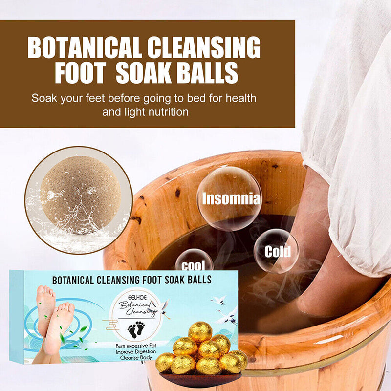 12pcs Foot Soak Balls Relieve Fatigue Ginger Foot Spa Ball for Body Health Care