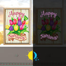5D Diamond Painting Luminous DIY Flower Full Round Drill Home Decoration Gift