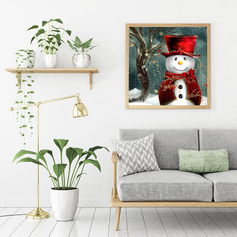 Diamond Painting 5D DIY Christmas Snowman Embroidery Craft Needlework Wall Decor