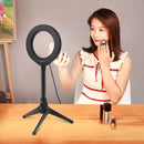 Light Tripod Stand Holder Video Light LED Selfie Ring Light For YouTube Tik Tok