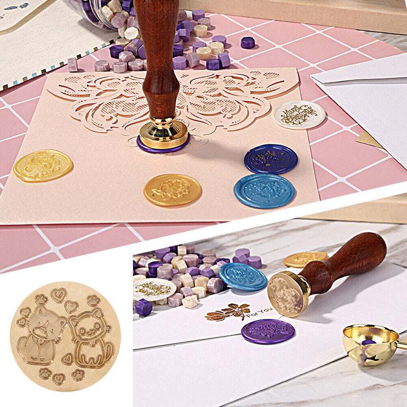Retro Animal Sealing Wax Stamp Replace Copper Head for Invitations Scrapbooking