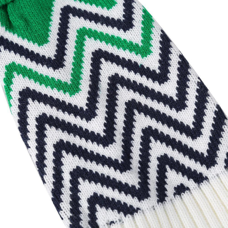 Hit Color Pet Sweaters Dog Cat Soft Elastic Knitwear Clothes(Green)(M)