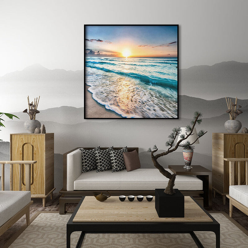 Sea Wave Diamond Painting 5D DIY Drill Point Picture Rhinestone Kit (B2274)
