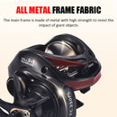 Metal Baitcasting Reel 16kg Max Drag 6.3/1 9+1BB High Speed Saltwater Fish Wheel