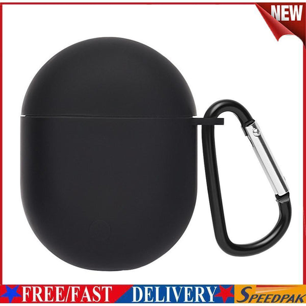 For Redmi AirDots 3 Pro Silicone Protective Case Cover w/ Keychain (Black) #F