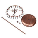 Rotating Jewelry Organizer Necklace Bracelet Display (Round Base Bronze)