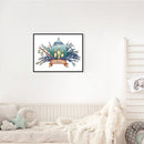 Partial Embroidery Teapot Stamped Canvas 14CT DIY Cross Stitch Kits (J533) Newly