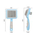 Pet Needle Comb Steel Pet Loose Hair Remover Brush Auto Epilation (Blue) Newly