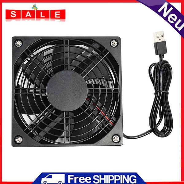 5V USB Computer Case Chassis Cooling Fan Router Set-top Box Silent Mute Cooler