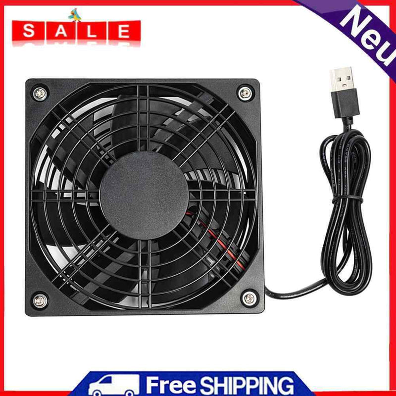 5V USB Computer Case Chassis Cooling Fan Router Set-top Box Silent Mute Cooler