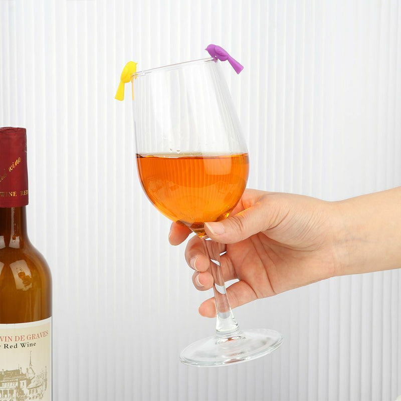 Drinking Cup Identifier Glass Recognizer Silicone Wine Glass Label Markers