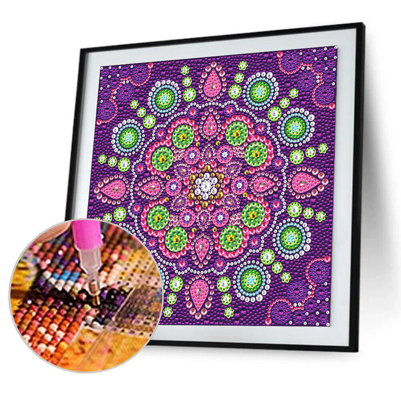 DIY Diamond Painting Kit Mandala Full Special Shape Crystal Drill (KA166) Newly