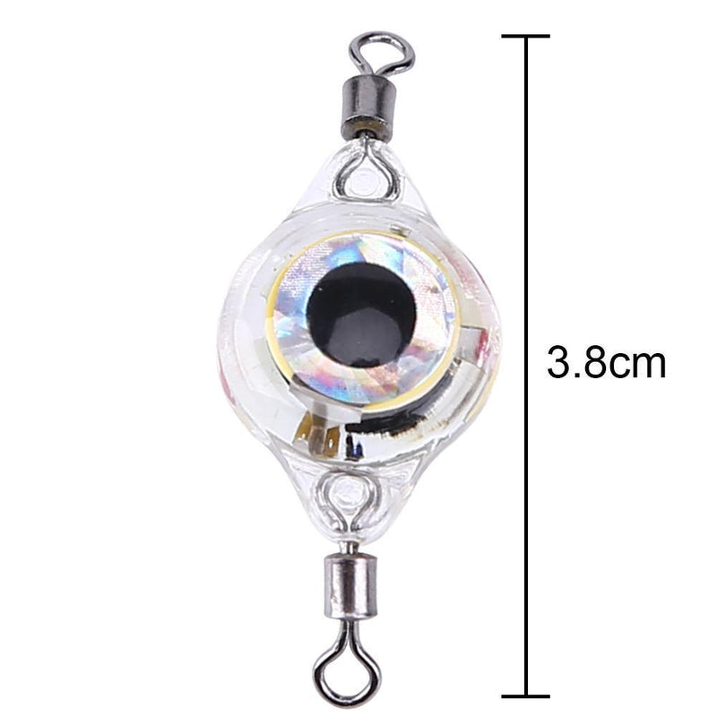 LED Waterproof Attractive Fishing Lights Eye Shaped Mini Fishing Lure Lamp Tools