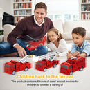 6pcs Inertia Fun Engineering Car Set Army Racing Vehicle Excavator Plane Mode