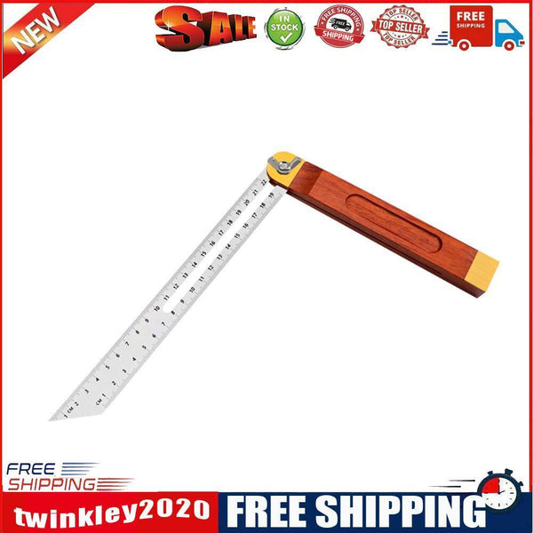 Wooden Marking Angle Rulers Gauges Sliding T-Bevel Level Measuring Tool (S)