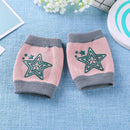 1 Pair Baby Crawling Pad Protect Baby Knee Pads Anti Slip Knees Pad (Pink)