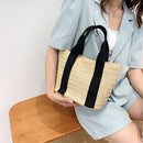 Straw Handbag Women Summer Beach Holiday Female Travel Shopper Underarm Bags