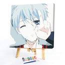 Boy Cartoon Canvas Digital Oil Painting Frameless Painted by Number Home Picture