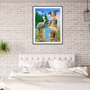 5D DIY Diamond Painting Kits Beach Activity Full Round Drill Decor (X437)