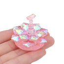 Acrylic Lotus shape Palette Tool Nails Polish Practice Nail Art Display Stand